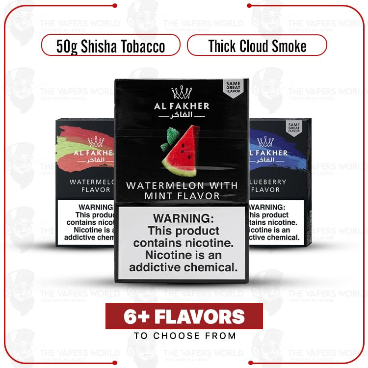 Al-Fakher-50g-Hookah-Tobacco-Flavors.jpg Al Fakher 50g Hookah Tobacco Flavors - Image 1