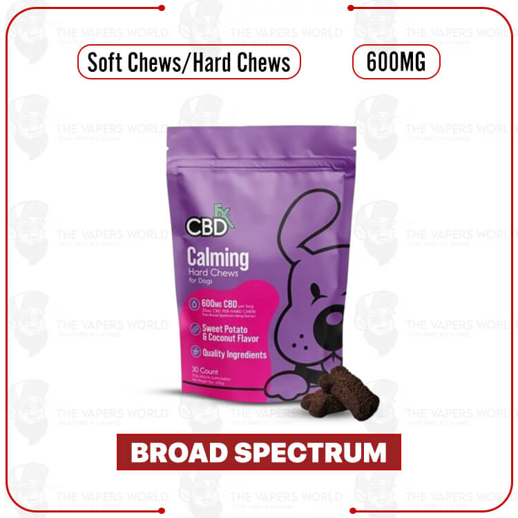 CBDFx-CBD-Dog-Treats-Calming-Chews-600mg.jpg CBD Dog Treats: Calming Chews 600mg - Image 1