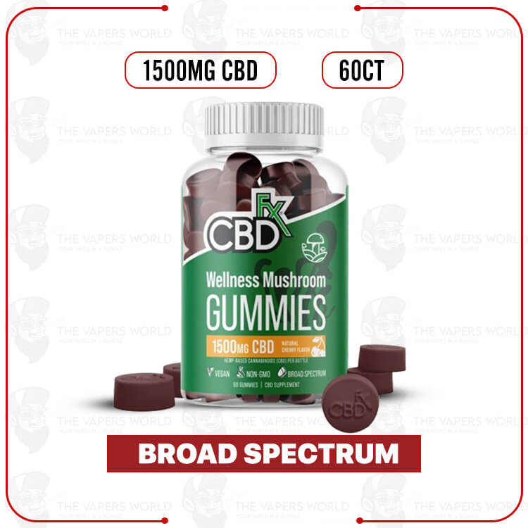 CBDFx-CBD-Gummies-With-Mushrooms-for-Wellness-1500mg.jpg CBDFx CBD Gummies With Mushrooms for Wellness 1500mg - Image 1
