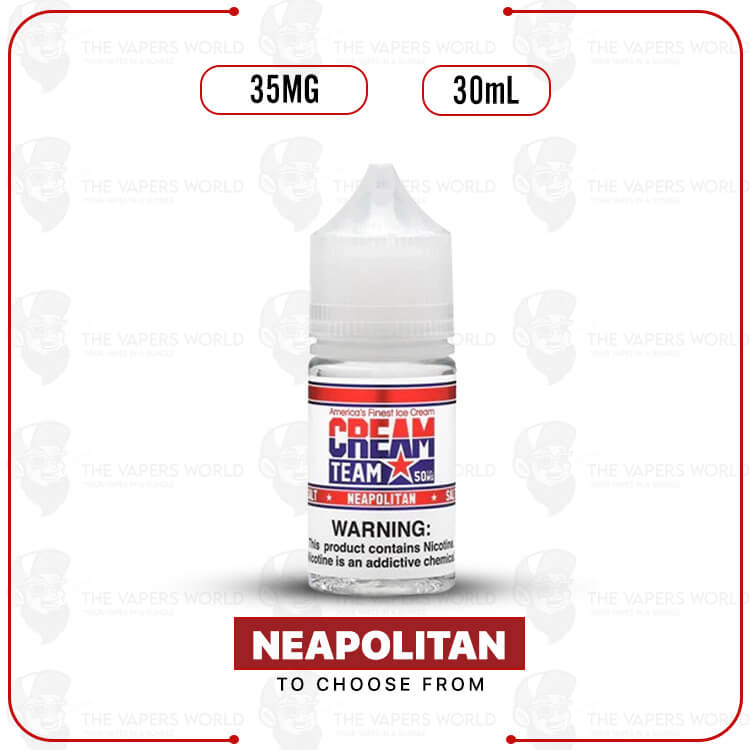 Cream-Team-Salt-30ml-E-Juice-35MG-1.jpg Cream Team Salt 30ml E-Juice 35MG - Image 1