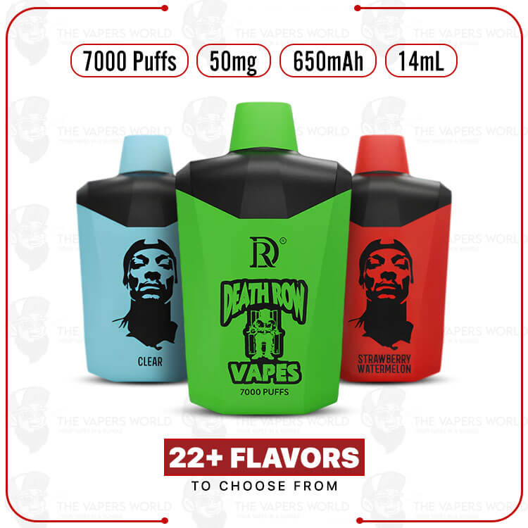 DEATH-ROW-Disposable-Vape-Device-7000-Puffs.jpg DEATH ROW Disposable Vape Device 7000 Puffs - Image 1