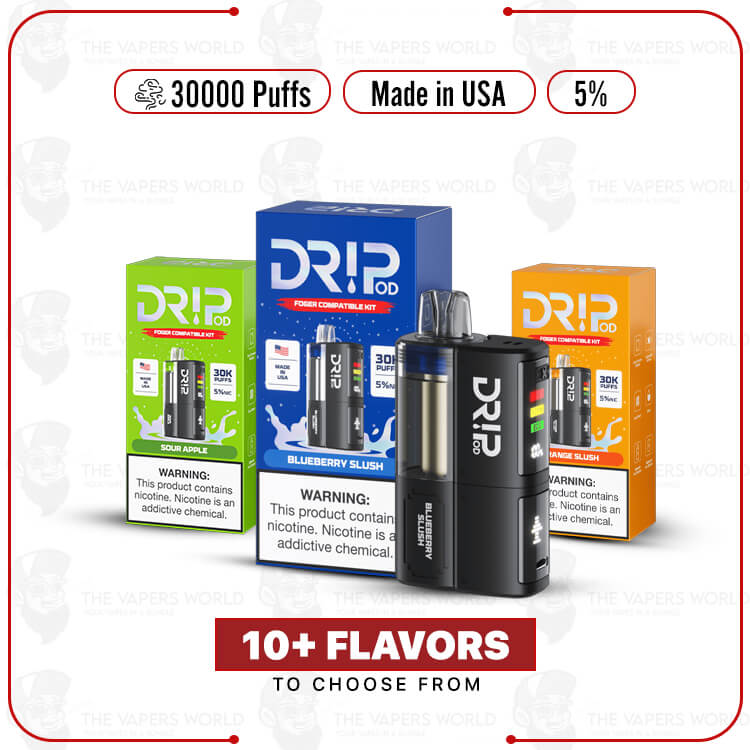 Drip-30k-Disposable-Vape-Kit-Made-in-USA.jpg Drip 30K Disposable Vape Kit - Made in USA - Image 1