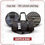 Smell-Proof Premium Duffle Bag - Black