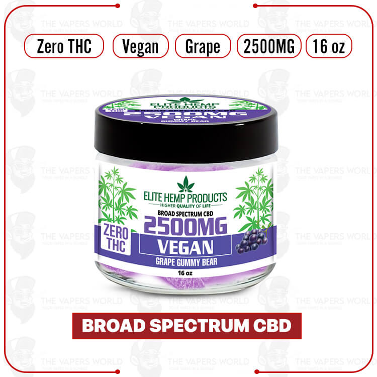 Elite-CBD-Vegan-Gummies-2500mg-Grape.jpg CBD Vegan Gummies Grape - Image 1