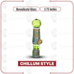 Euphoric Glass Chillum with Frit Marble