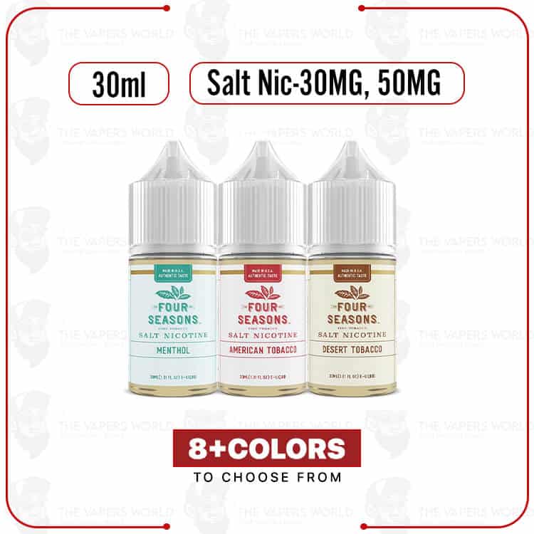 Four-Seasons-Salt-30ml-E-Juice.jpg Four Seasons Salt 30ml E-Juice - Image 1