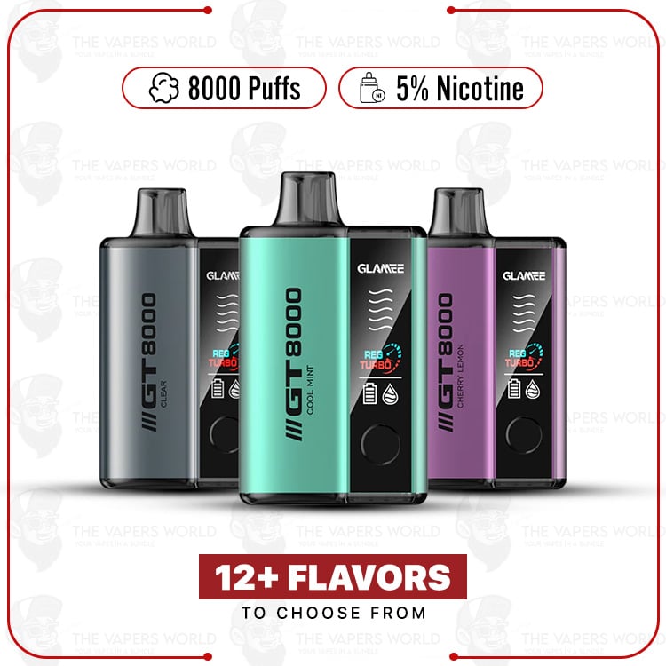 Glamee-GT8000-Disposable-Vape.jpg Glamee GT8000 Disposable Vape - Image 1