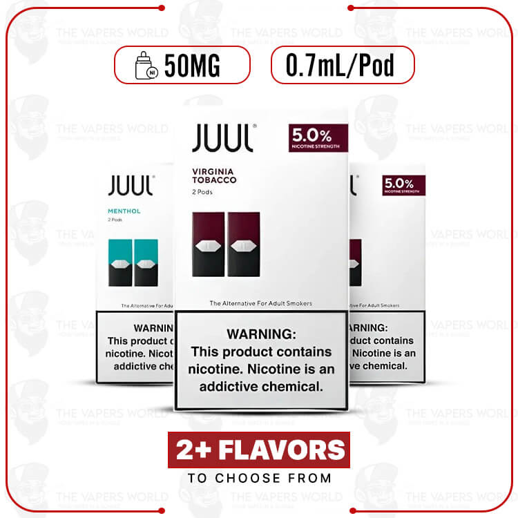 JUUL-Pods-5-Nicotine-2pk.jpg JUUL Pods - 5% Nikotin - 0,7ml - 2 CT - Image 1