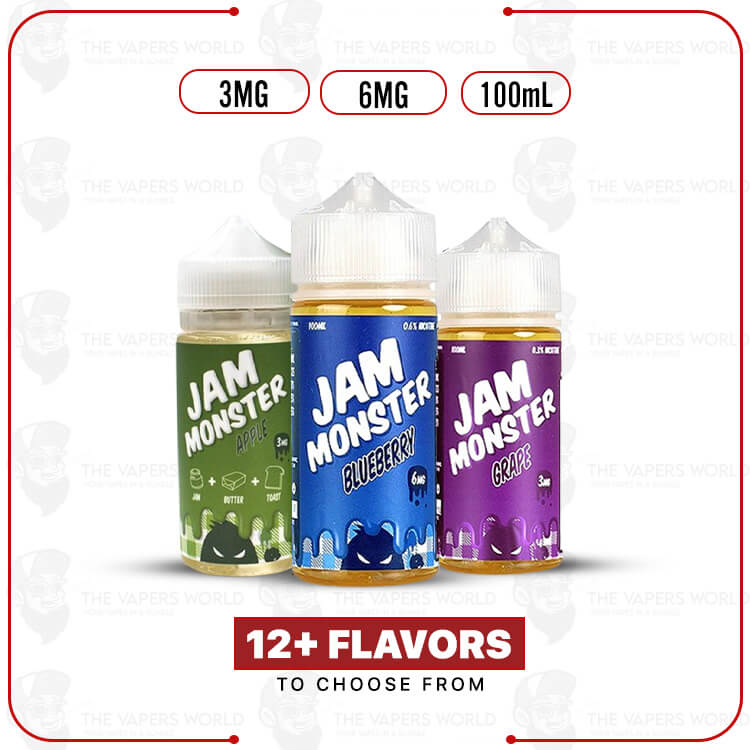 Jam-Monster-E-Liquid-100ml.jpg Jam Monster E-Liquid 100ml - Image 1