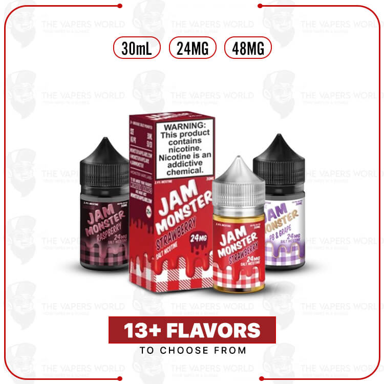Jam-Monster-Salt-30ml-E-Juice.jpg Jam Monster Salt 30ml E-Juice - Image 1