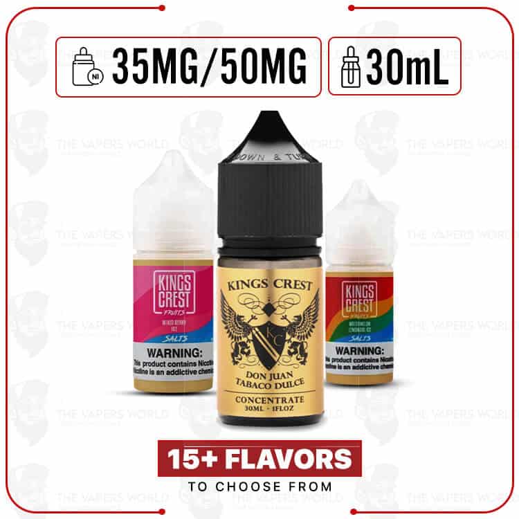 Kings-Crest-Salt-30ml-E-Juice-1.jpg King’s Crest Salt 30ml E-Juice - Image 1