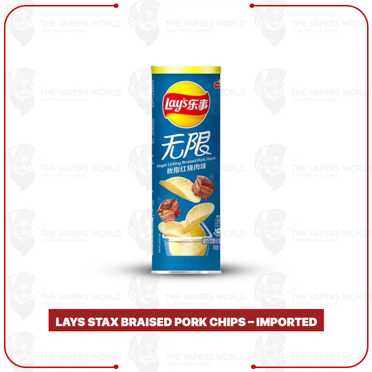 Lays-Stax-Braised-Pork-Chips-Imported.jpg Lays Stax Braised Pork Chips – Imported - Image 1