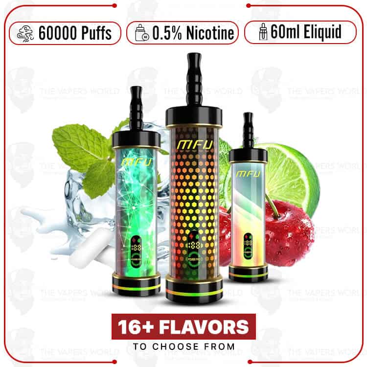 MFU-SHISHA-X2-Hookah-60000-Puff-Disposable.jpg MFU SHISHA X2 Hookah 60,000 Puff Disposable - Image 1
