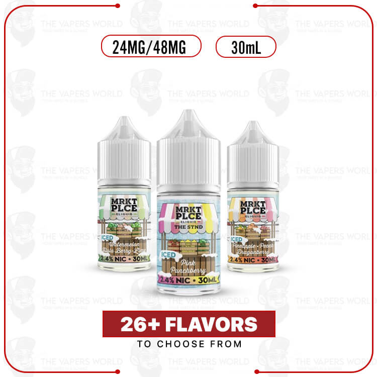 MRKTPLCE-Salt-Nic-30ml-E-Juice.jpg MRKTPLCE Salt Nic 30ml E-Juice - Image 1
