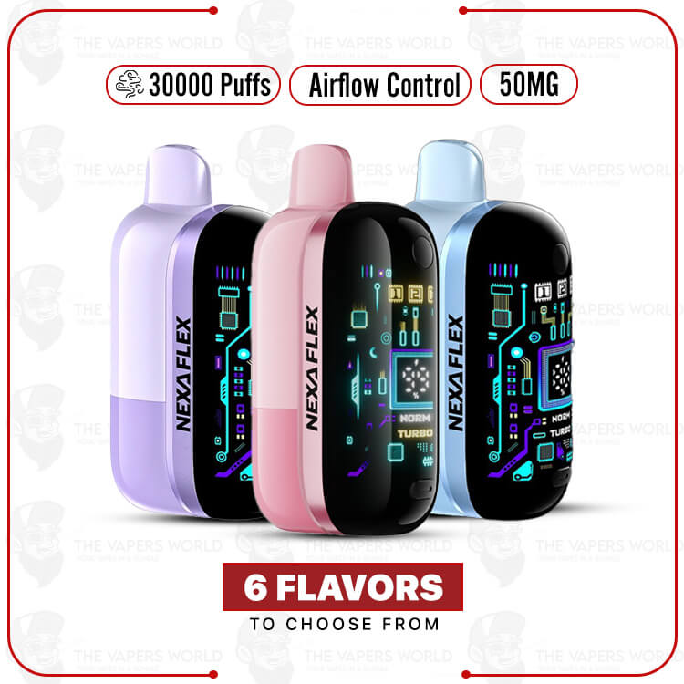 NEXA-Flex-Ice-Kit-50mg-30000-Puffs.jpg NEXA Flex Ice Kit – 50mg – 30000 Puffs - Image 1