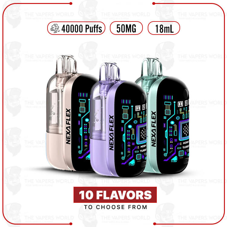 Nexa-Flex-Crystal-Kit-40K-Puff-Disposable-Vape.jpg Nexa Flex Crystal Kit 40K Puffs Disposable - Image 1