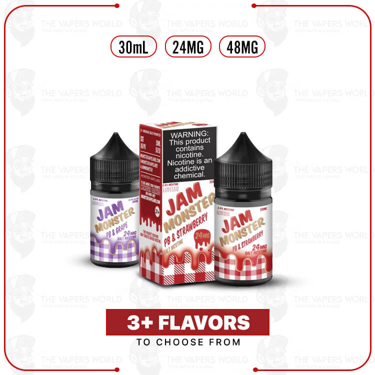 PB-Jam-Monster-Salt-30ml-E-Juice.jpg PB & Jam Monster Salt 30ml E-Juice - Image 1