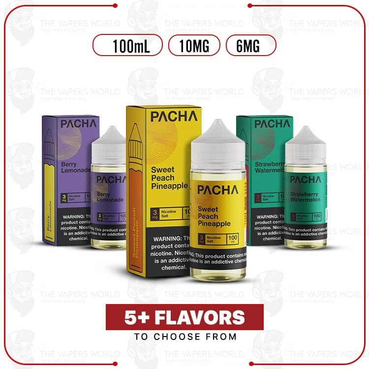 Pacha-Synthetic-Nicotine-100ml-E-Juice.jpg Pacha Synthetic Nicotine 100ml E-Juice - Image 1