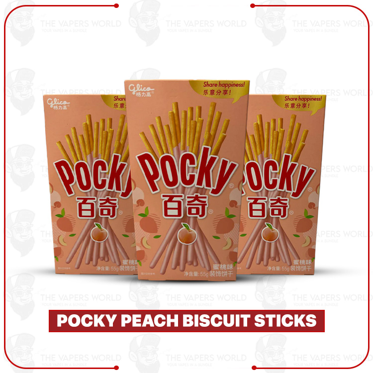 Pocky-Peach-Biscuit-Sticks.jpg Pocky Peach Biscuit Sticks - Image 1
