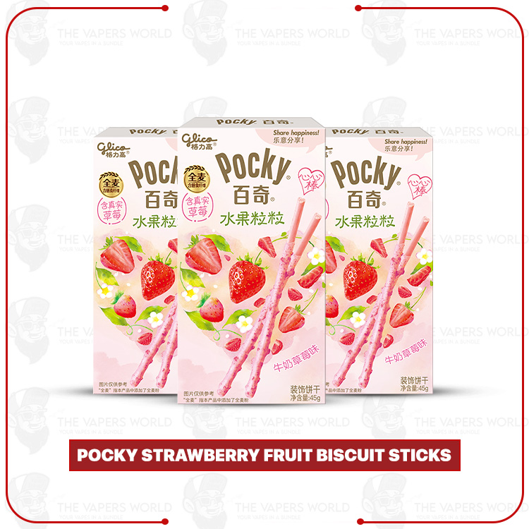 Pocky-Strawberry-Fruit-Biscuit-Sticks.jpg Pocky Strawberry Fruit Biscuit Sticks - Image 1