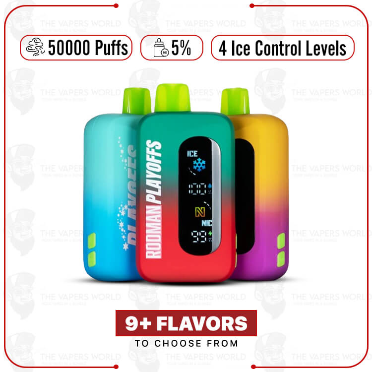RODMAN-Playoffs-Ice-Nic-Control-50K-Puff-Disposable.jpg RODMAN Playoffs Ice-Nic Control 50K Puffs Disposable - Image 1