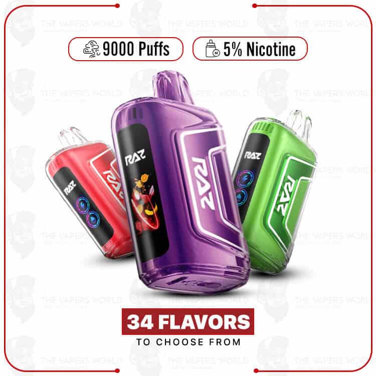 Raz-TN9000-Disposable-Vape-9000-Puffs.jpg Raz TN9000 Disposable Vape 9000 Puffs - Image 1