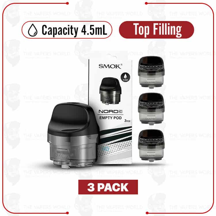 SMOK-NORD-C-Empty-Replacement-Pod-Cartridge-3PK.jpg Nord C Empty Replacement Pod Cartridge - 3PK - Image 1