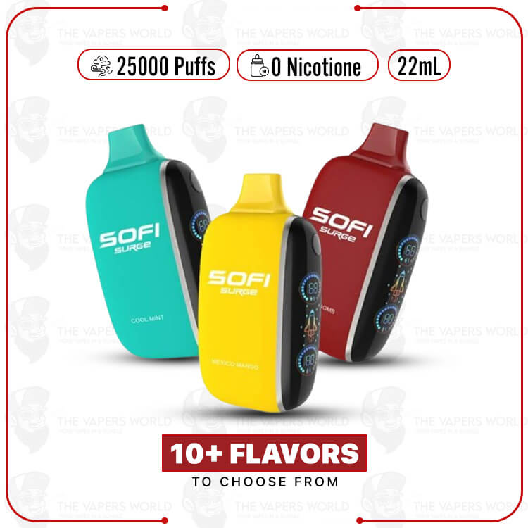 Sofi-Surge-Zero-Nicotine-25000-Puff-Disposable.jpg Sofi Surge Zero Nicotine 25000 Puffs Disposable - Image 1