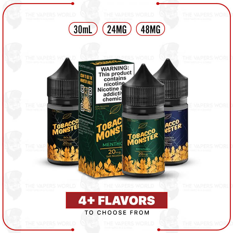 Tobacco-Monster-Salt-30ml-E-Juice.jpg Tobacco Monster Salt 30ml E-Juice - Image 1