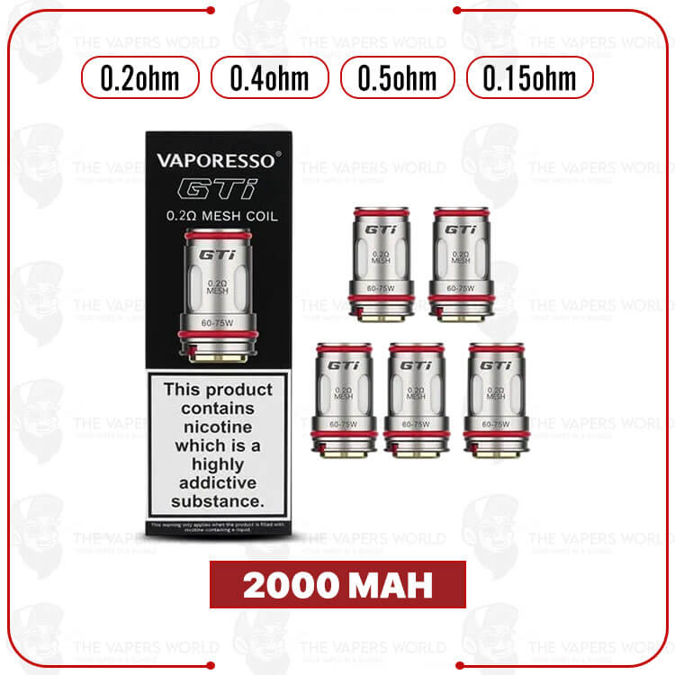 VAPORESSO-GTI-Replacement-Coils-–-5PK.jpg VAPORESSO GTi Replacement Coils – 5PK - Image 1