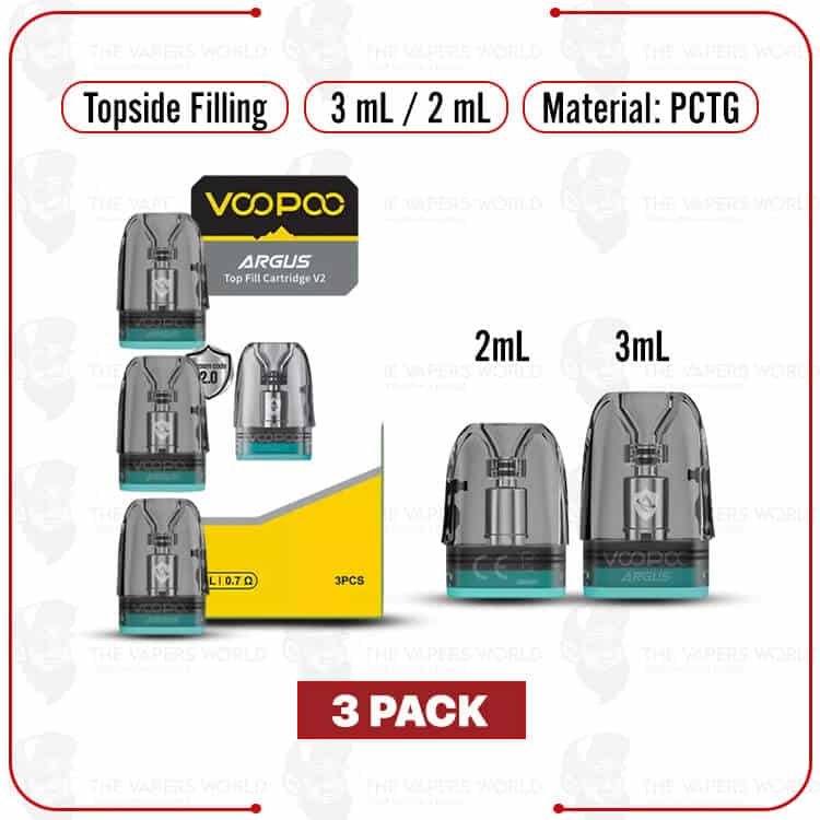 VooPoo-Argus-Replacement-Pod-Cartridge-V2-3PK-1.jpg VooPoo Argus Replacement Pod Cartridge V2 – 3PK - Image 1