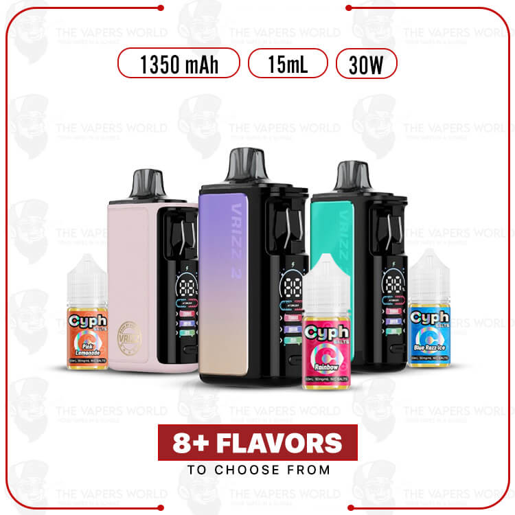 VooPoo-VRIZZ-2-x-Cyph-Starter-Kit.jpg VooPoo VRIZZ 2 x Cyph Starter Kit - Image 1