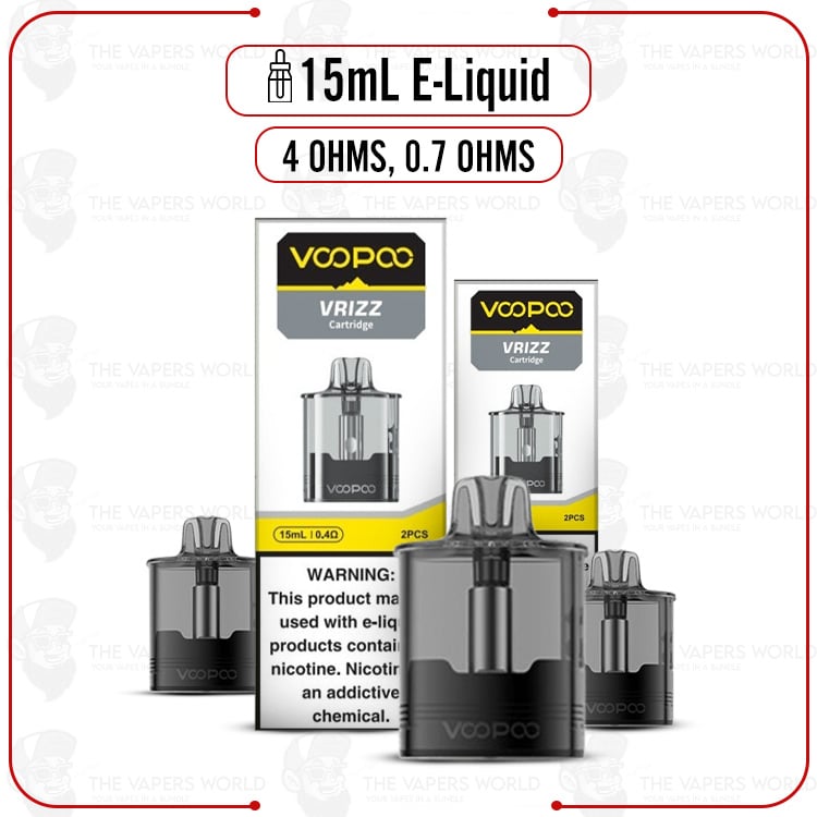 VooPoo-VRIZZ-Replacement-Pod-Cartridge-2PK.jpg VooPoo VRIZZ Replacement Pod Cartridge - 2PK - Image 1