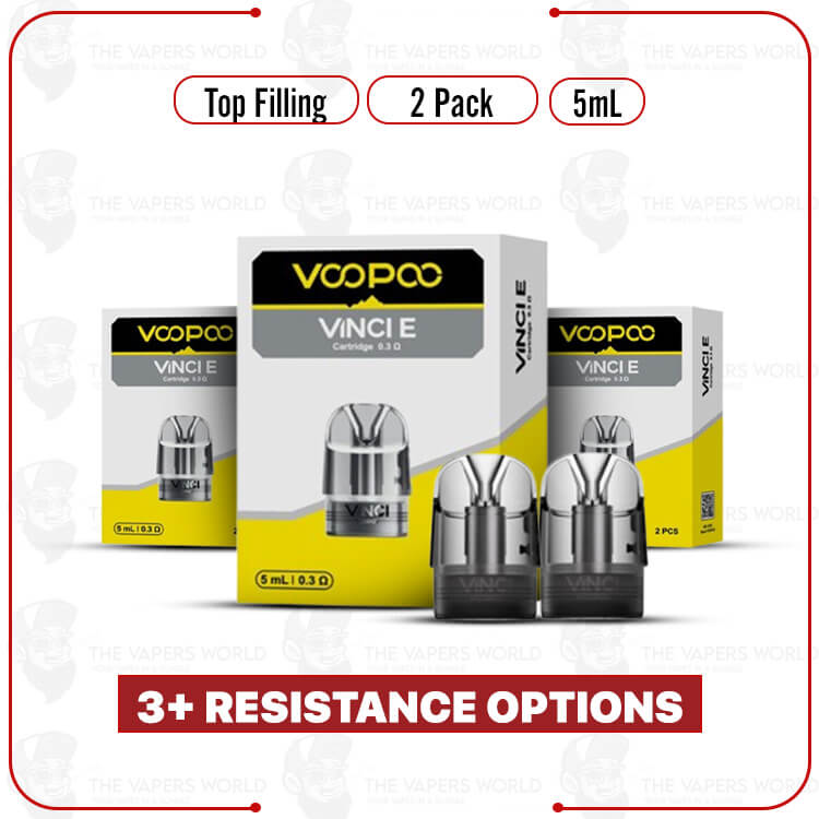 VooPoo-Vinci-E-Replacement-Pod-Cartridge-2PK.jpg VooPoo Vinci E Replacement Pod – 2PK - Image 1