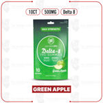 Delta-8 Green Apple Gummies - 500mg (10ct)