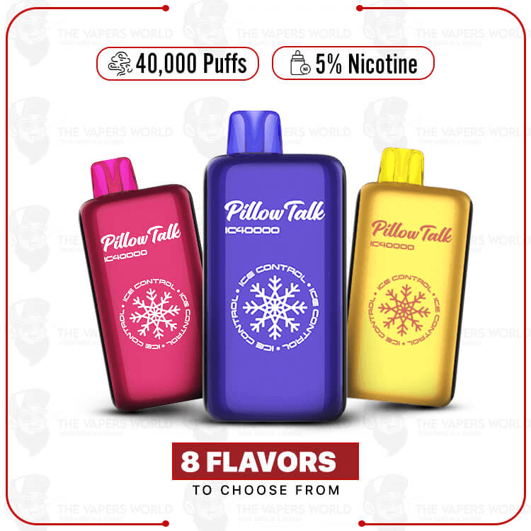 pillow-talk-ic-40000-disposable-vape.png Pillow Talk Ice Control 40000 Puffs Disposable Vape - Image 1